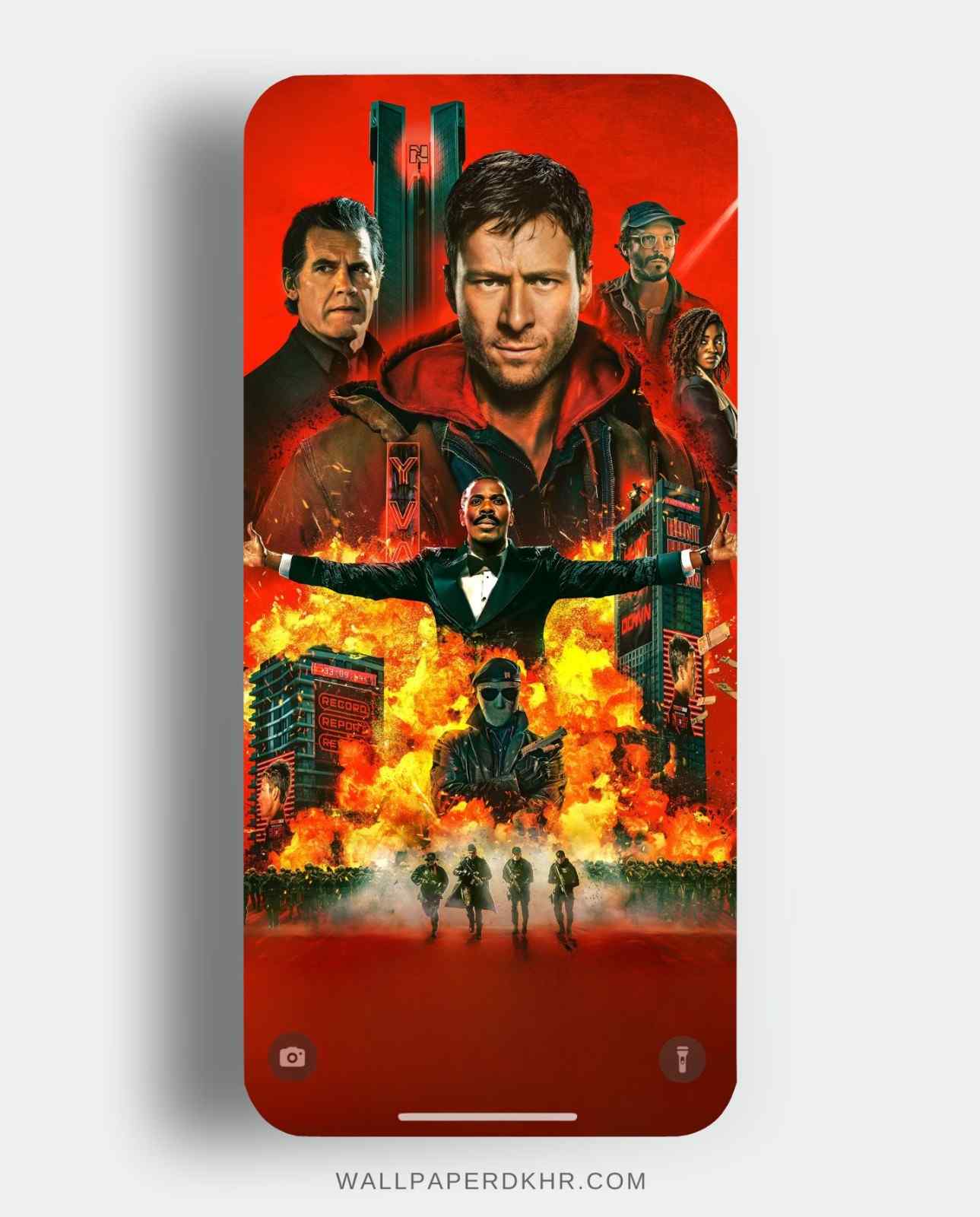 The Running Man Wallpaper - Glen Powell & Colman