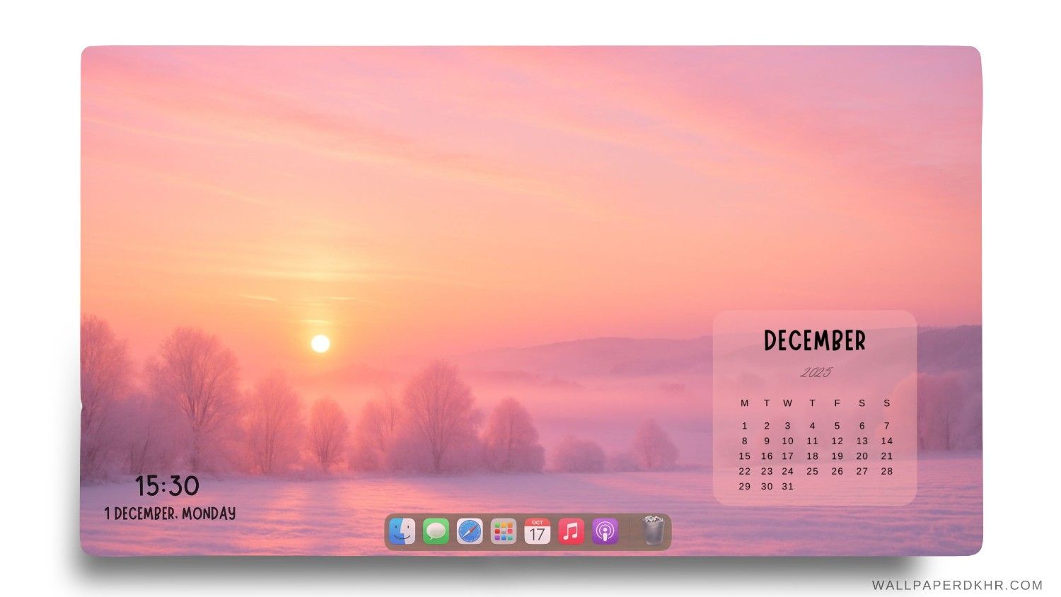 December 2025 Desktop Wallpaper