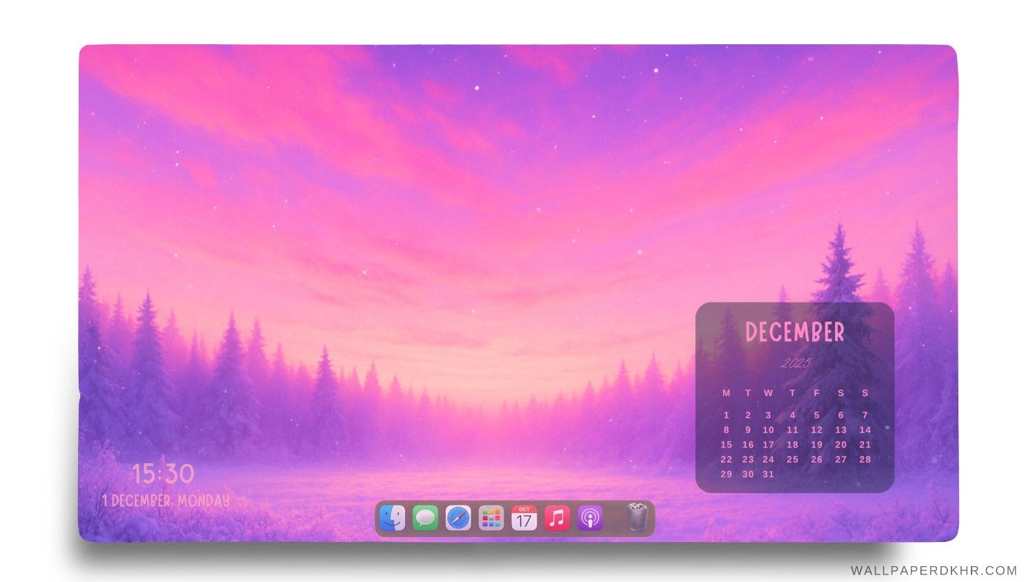 December 2025 Desktop Wallpaper 