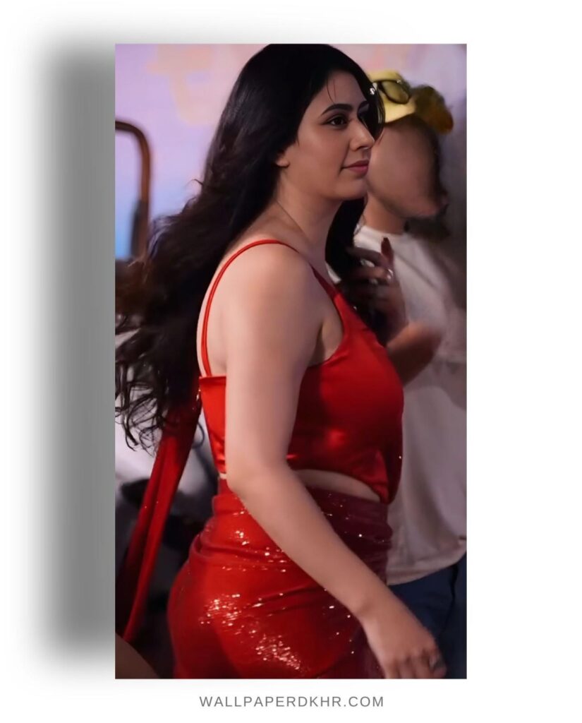 Warina Hussain Red Dress Wallpaper & image