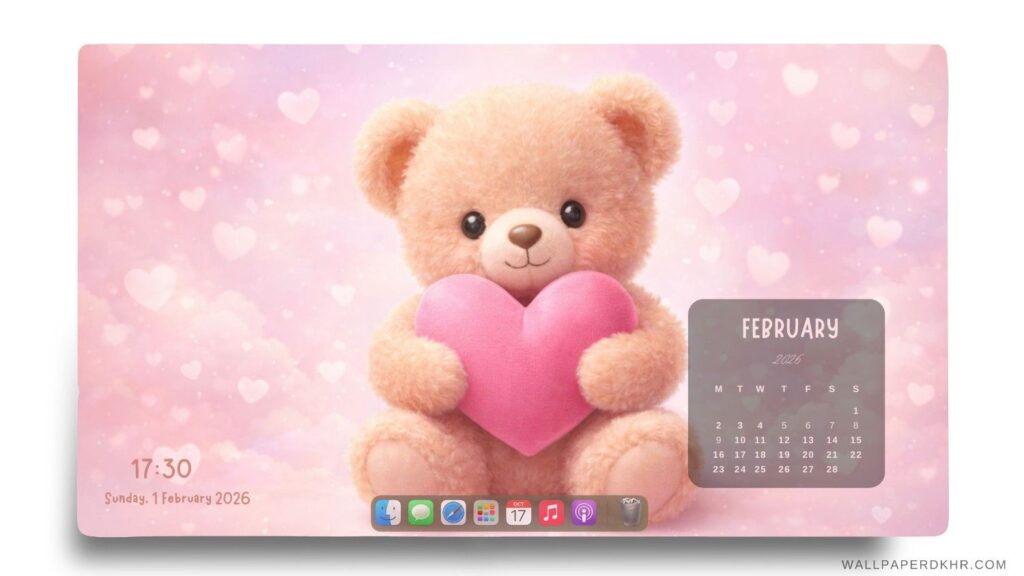 February 2026 Calendar Desktop Wallpaper