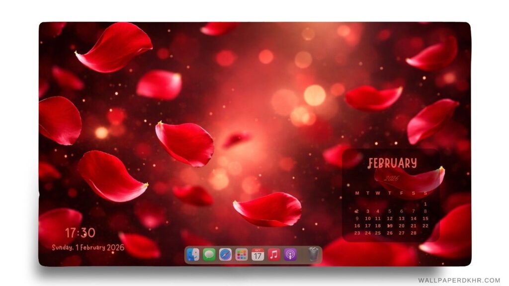 February 2026 Calendar Desktop Wallpaper