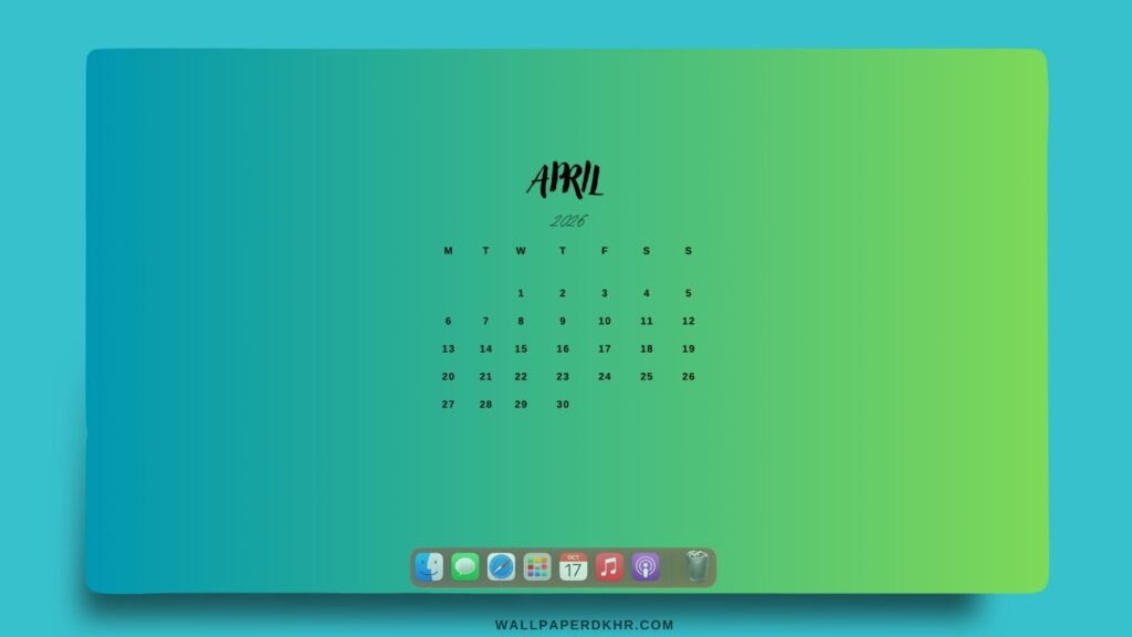 April 2026 Desktop wallpaper