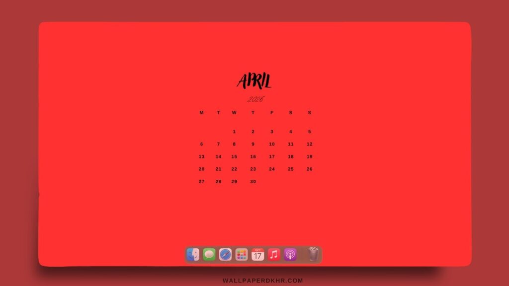 April 2026 Desktop wallpaper