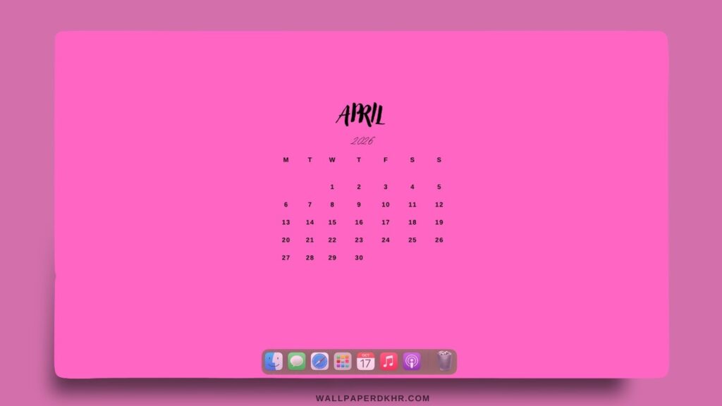 April 2026 Desktop wallpaper
