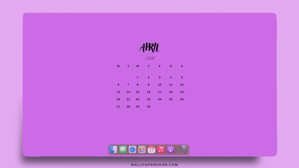 April 2026 Desktop wallpaper
