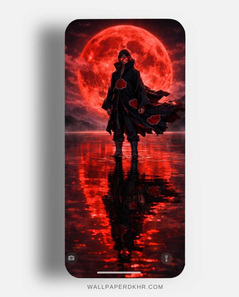 tachi Uchiha Red Moon Wallpaper