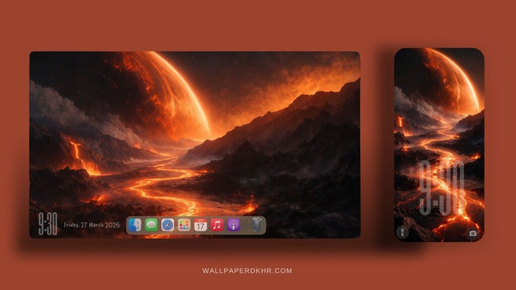 Sci-Fi Planet Landscape Wallpaper