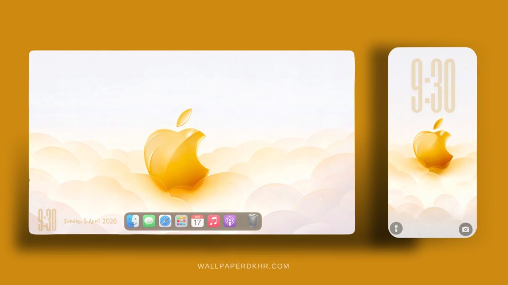 Apple Gold Logo Wallpaper