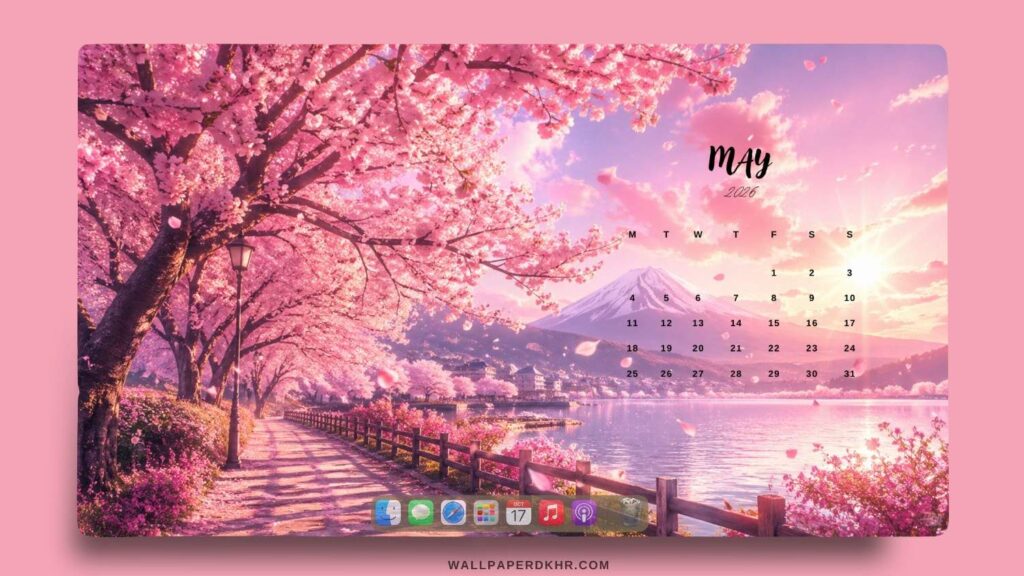 May 2026 Calendar Desktop Wallpaper