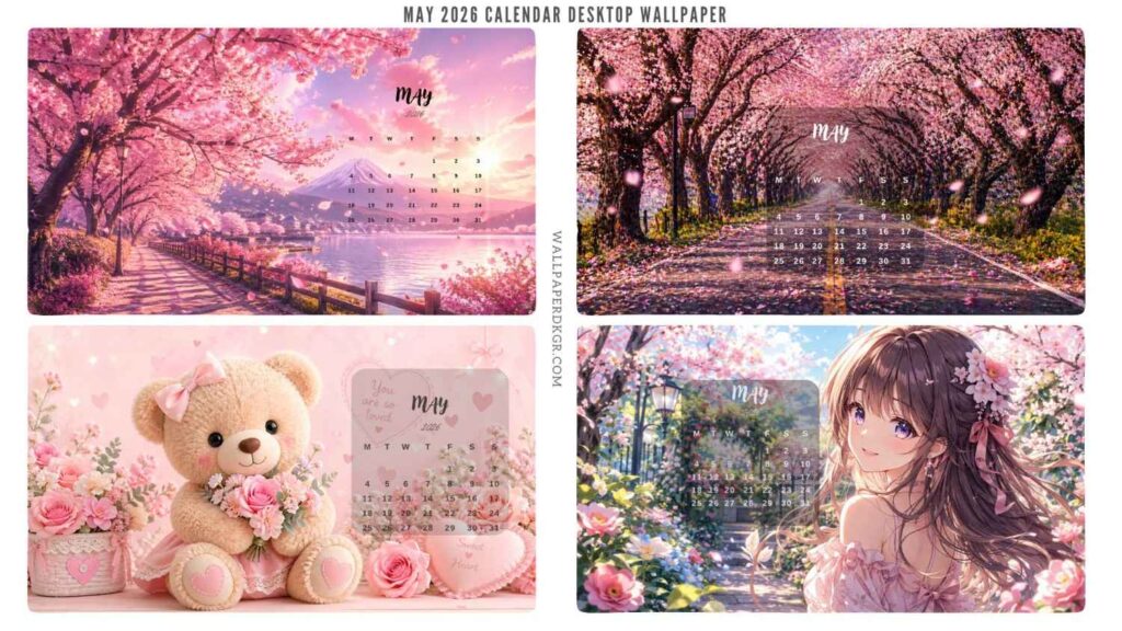 May 2026 Calendar Desktop Wallpaper