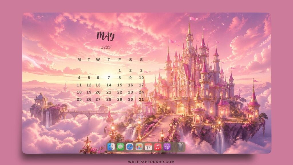 May 2026 Calendar Desktop Wallpaper